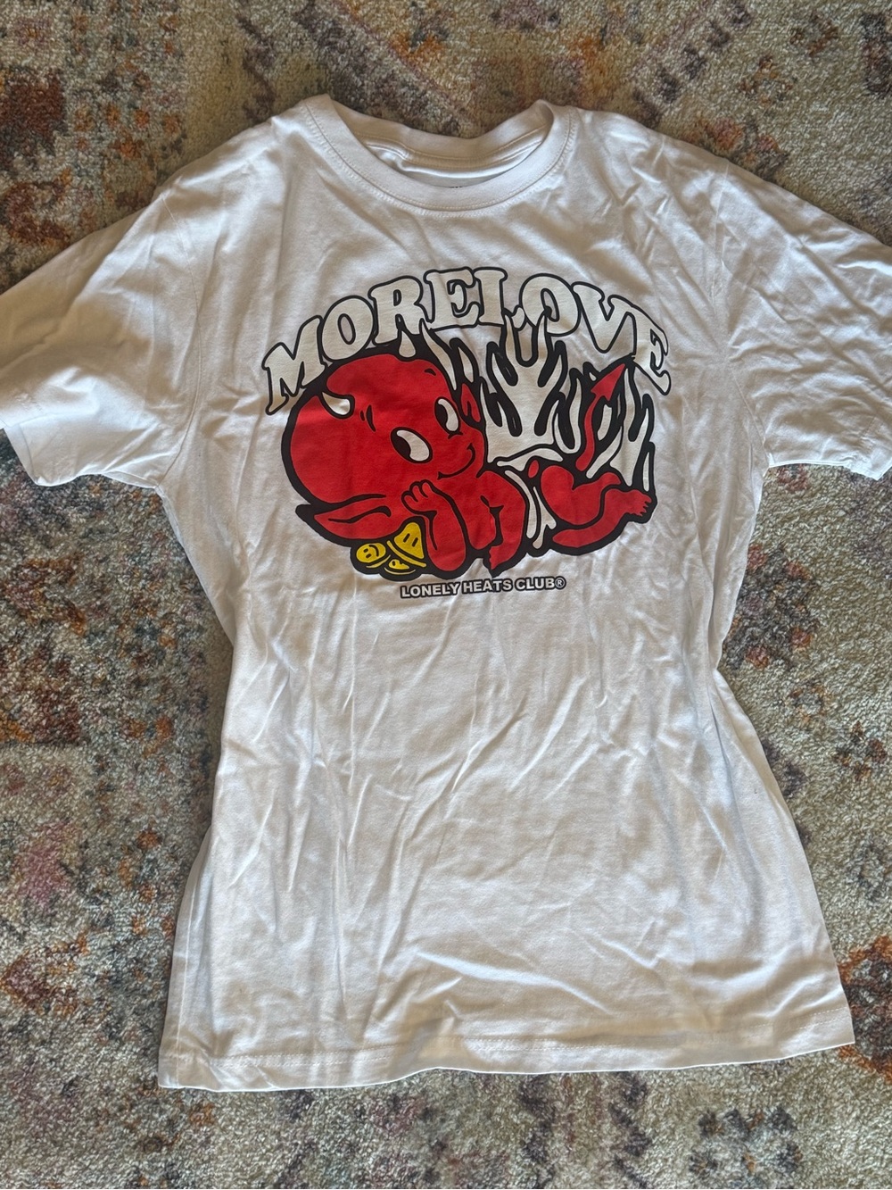 Lonely Hearts Club More Love Baby Devil Graphic T-Shirt Small NWOT
